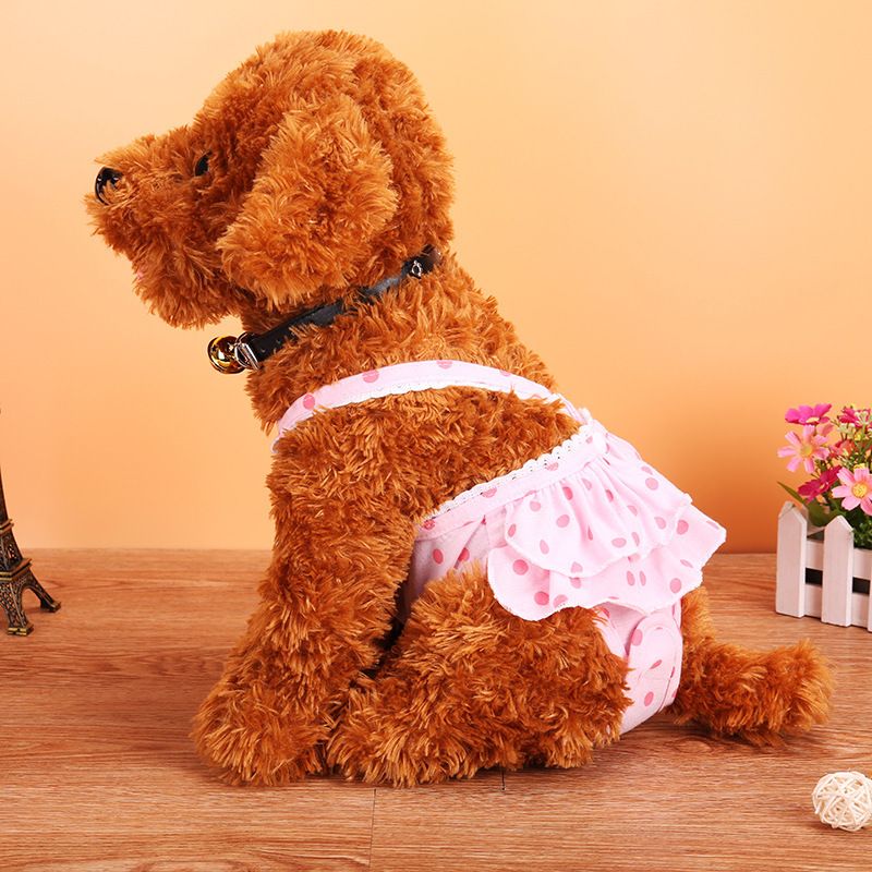Pet Dog Menstrual Pants Cotton Pink S Black L Size: L; Neck (cm): 32-38; Bust (cm): 44-50; Back length (cm): 31-35; Recommended pet weight (kg): 7.0 - 10.0 โ image 5
