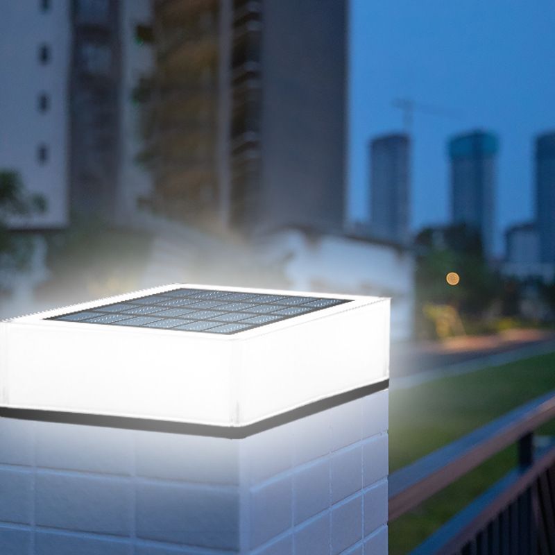 Solar Deck Lights Outdoor Waterproof LED, Step Lights Solar Powered Driveway Dock Lights Marine, Dusk to Dawn, for Garden Steps — image 3