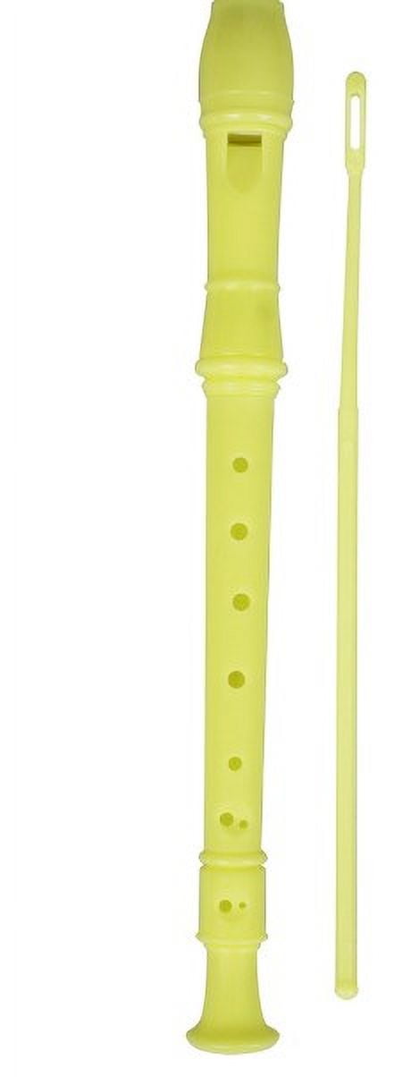 8 Hole Soprano Recorder Flute for Kids and Adults with Cleaning Rod, Ideal for School Bands, Music Classes, and - 31.80 × 2.80 × 2.50CM White — image 2