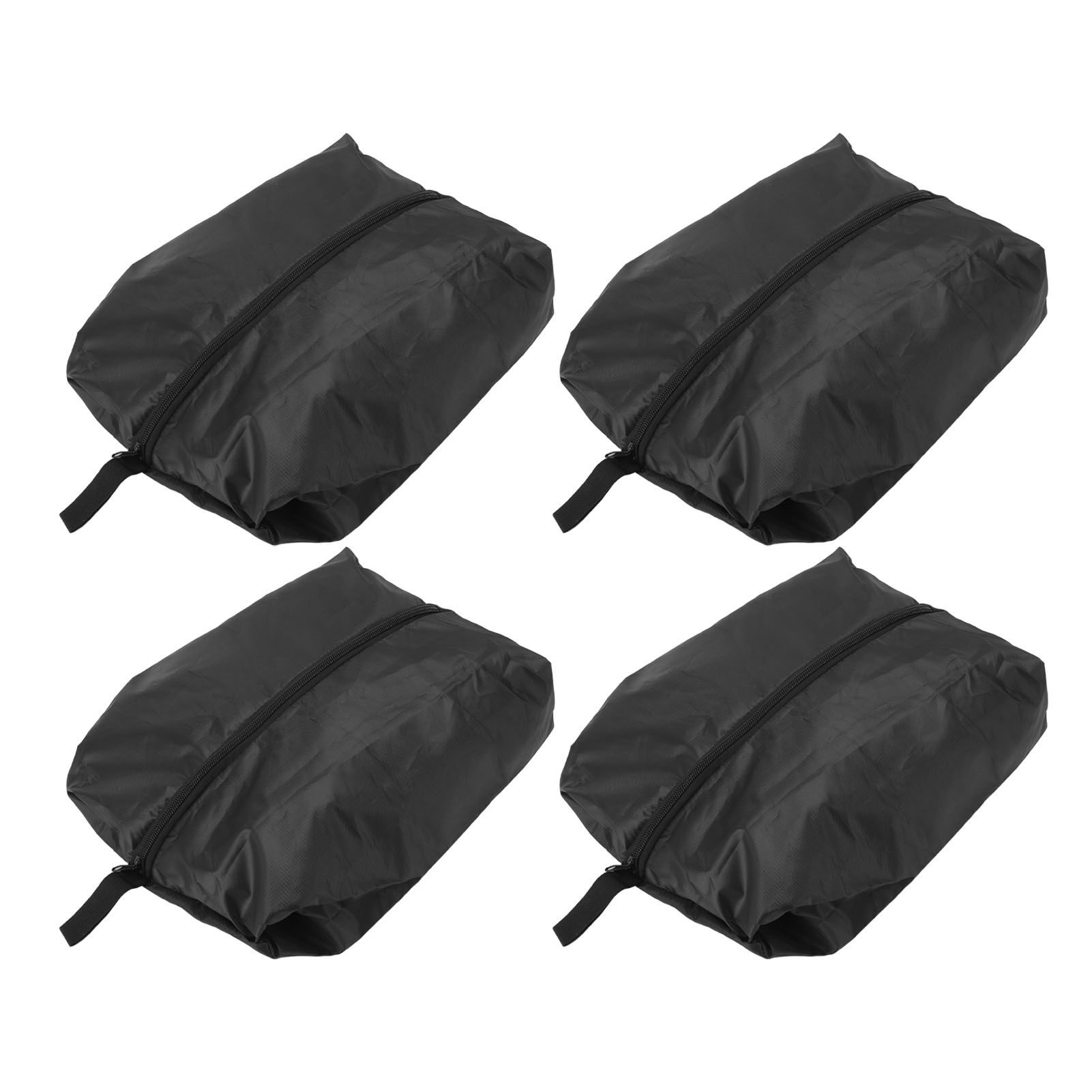 4PCS Travel Shoe Bags Large Capacity Waterproof Black Travel Clothes Storage Bag with Zipper for Home Travelling Gym 43x23CM โ image 4
