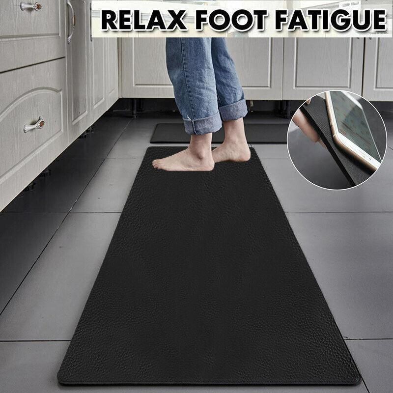 44 × 180cm Non-Slip Waterproof Kitchen Door Mat Floor Rug Carpet Anti-Oil Easy Clean - Green — image 6