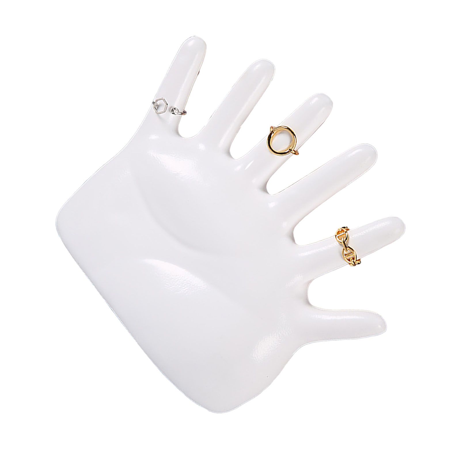Ring Hand Holder All Round Display Fade Resistant Exquisite Hand Jewelry Display Stand for Bracelets Watches White — image 4