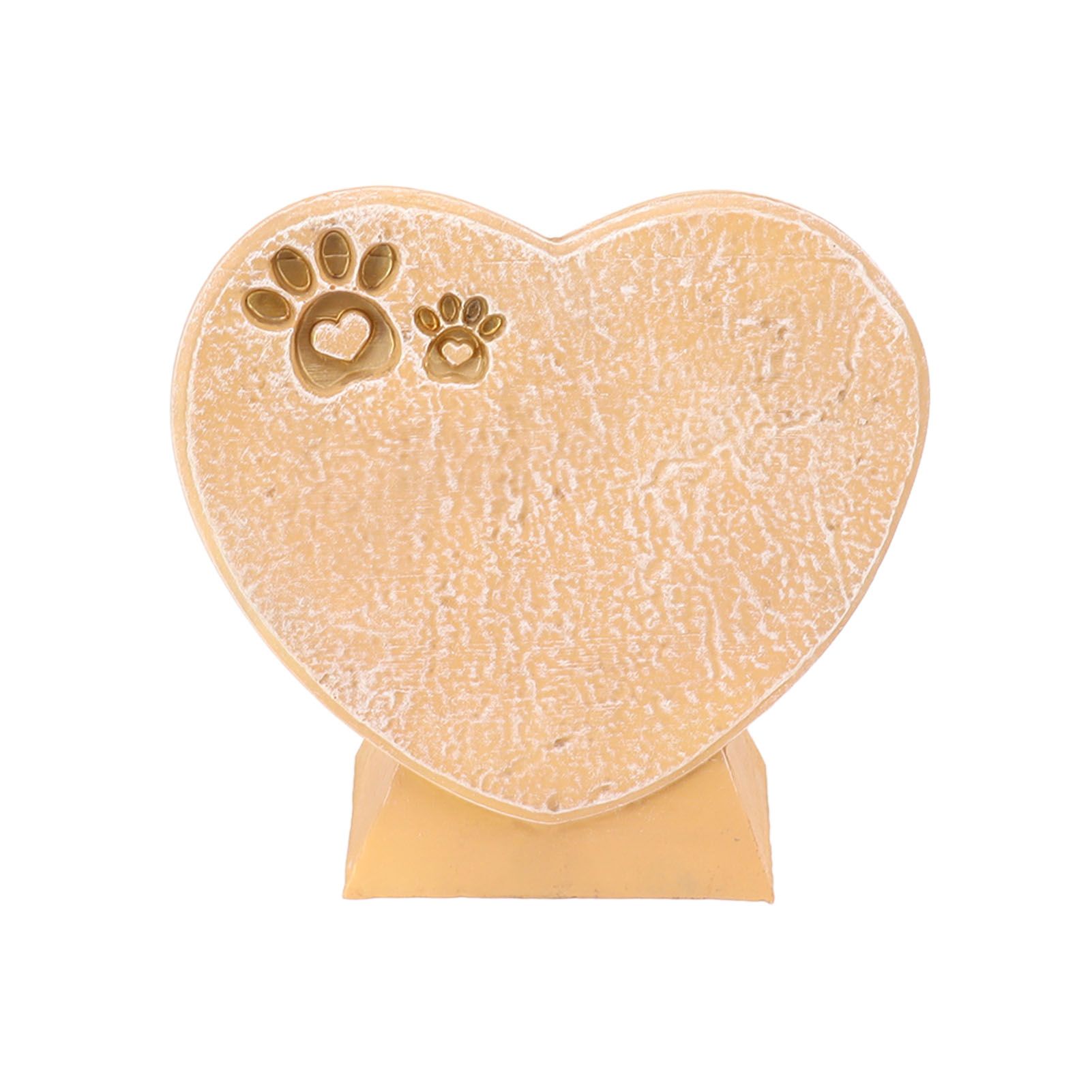 Heart Shaped Animal Tombstone DIY Resin Dog Pet Memorial Stone Outdoor Courtyard Decoration Ornaments Standing Sandy Yellow โ image 6