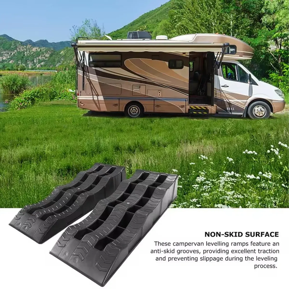 2pcs Plastic Three Step Parking Tire Pads for Cars Recreational Vehicles RV β image 6
