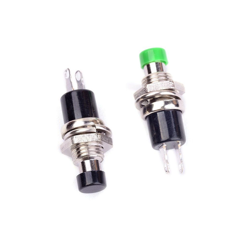 3Pcs Self-Locking SPST Latching Type Dash ON/Off Push Button Switch AC 250V/3A 3 Colors 2 Pins SPST Momentary — image 4