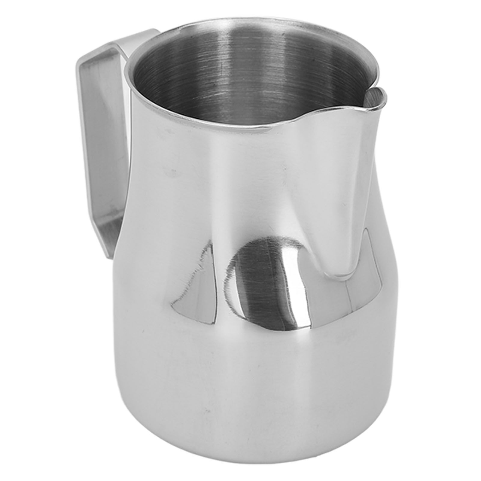 Milk Frothing Pitcher Coffee Steaming Pitcher 304 Stainless Steel Coffee Milk Cup Milk Frother Cup Olecranon Type Outlet Silver 350ML โ image 2