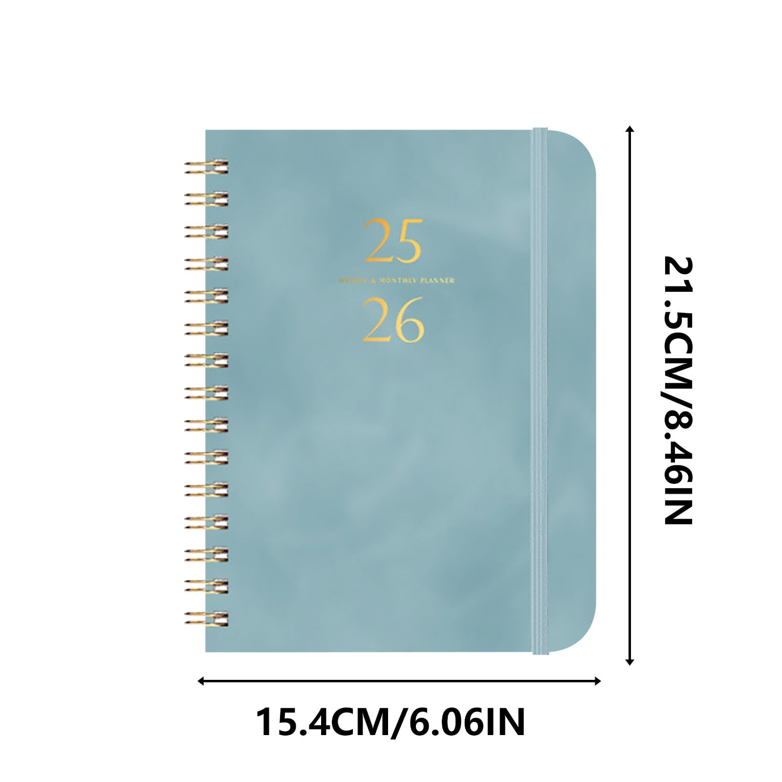 2025-2026 Planner, Academic Planner 2025-2026 from July 2025, June 2026, Weekly & Monthly Planner Spiral Bound with 12 Monthly Tabs Blue โ image 2