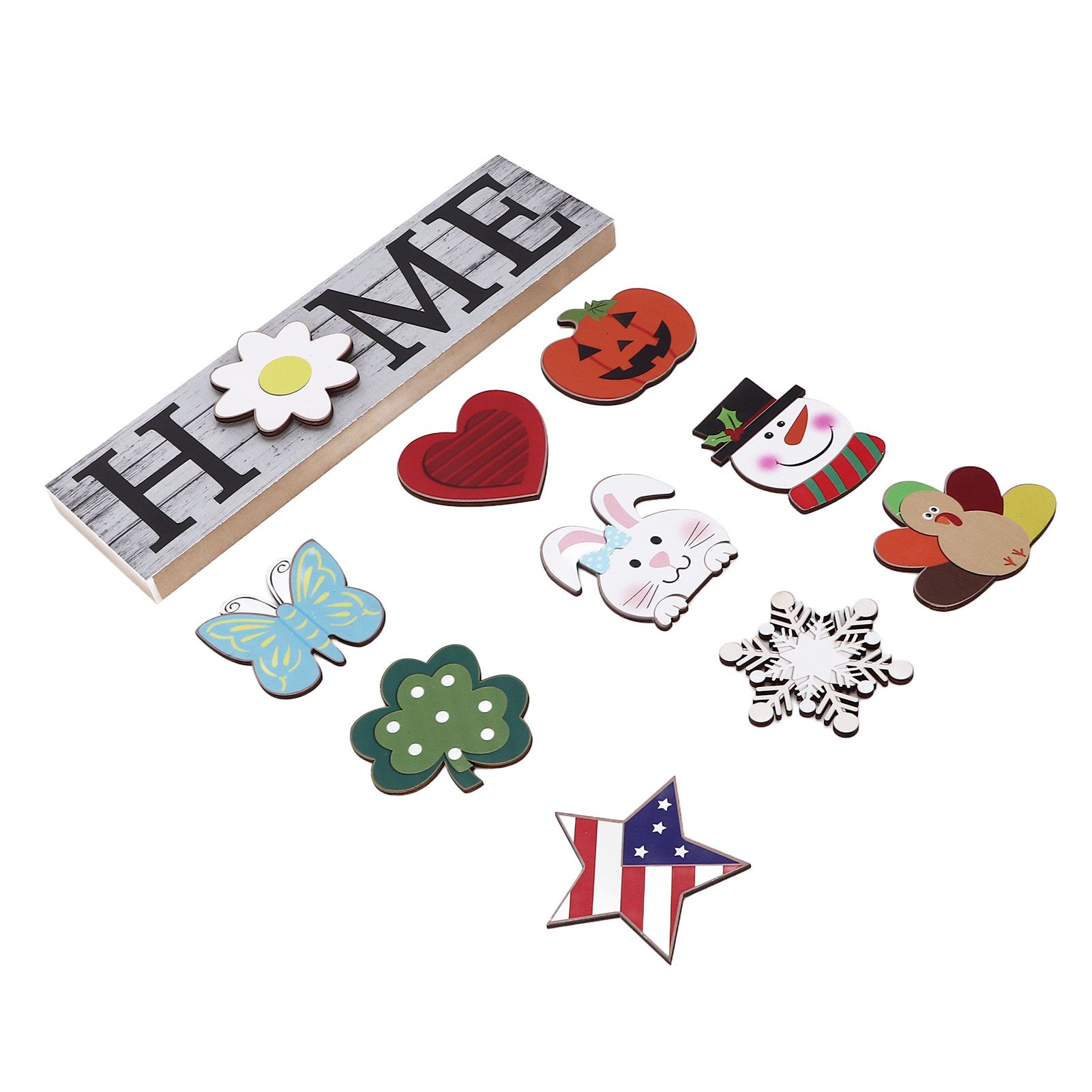 Wooden Home Sign Country Farmhouse Decoration for Home Kitchen Dining Room Fireplace — image 2