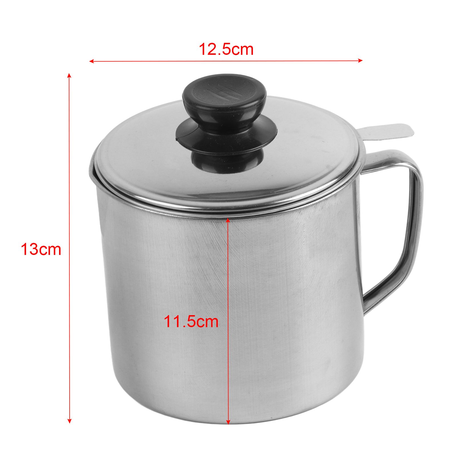 Oil Strainer Pot 1.3L Capacity 304 Stainless Steel Cooking Oil Container Anti Leakage for Home Restaurant โ image 6