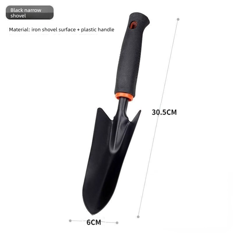 4-Piece Garden Hand Tool Set - Heavy Duty Steel with Ergonomic Non-Slip Grips - Includes Trowel, Transplanter, 5-Prong Rake and Dual-Purpose Hoe for Weeding โ image 5
