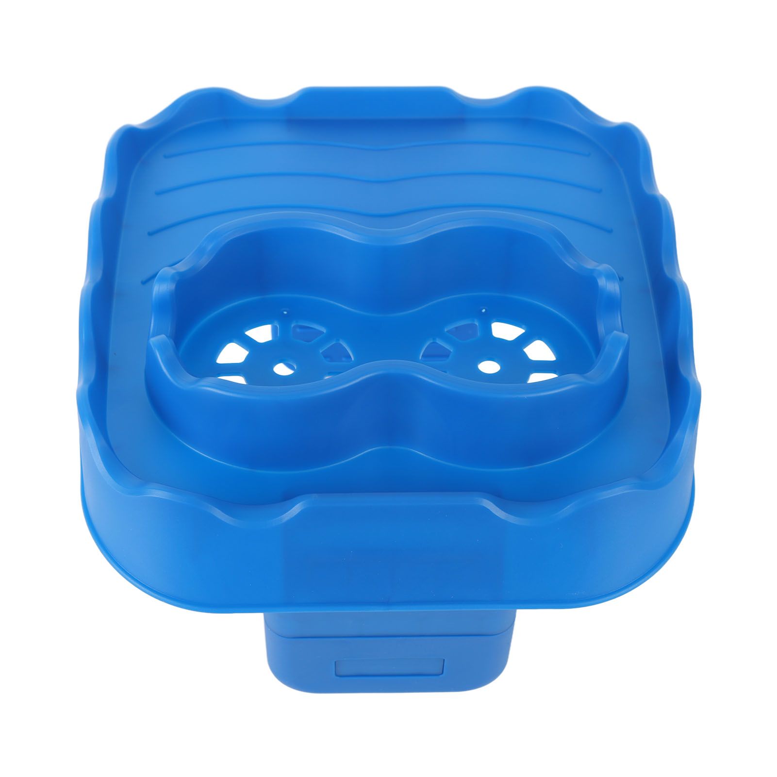 Hot Tub Table Tray with Drain Holes Anti Slip Adjustable Hot Tub Side Table for Swimming Pools SPA Bathtub Blue — image 6