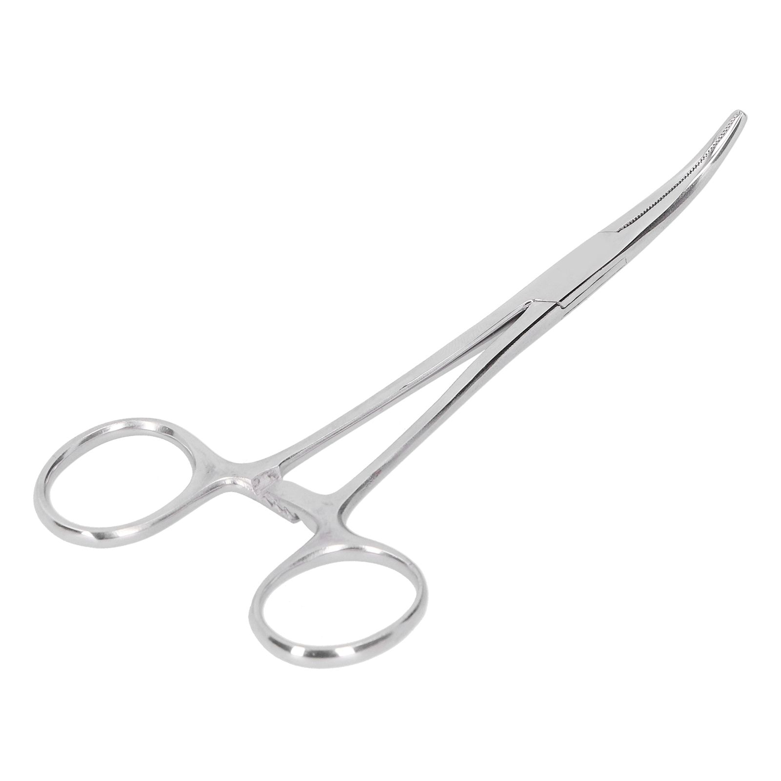 Hemostatic Forceps 14cm Stainless Steel Curved Tip Pliers Pet Hair Tweezers Livestock Supply β image 5