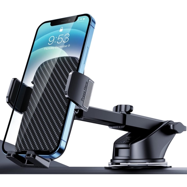 Universal Car Phone Holder with Military Suction Cup, 360° Rotation, Dashboard Mount for GPS /u0026 Phones