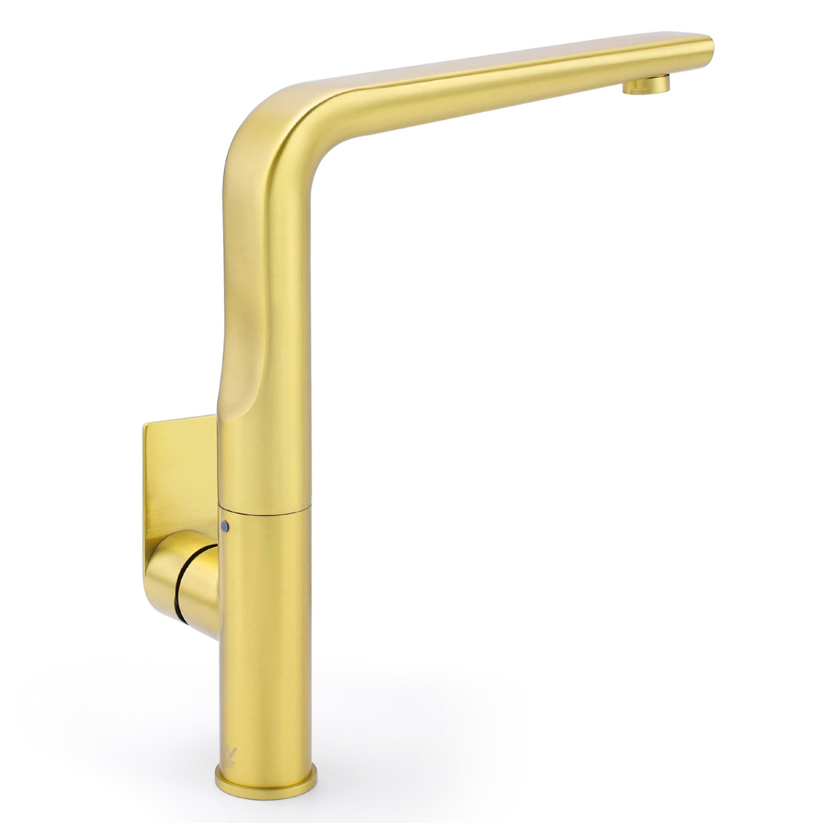 NEW ARRIVAL WELS Brushed Gold Round Kitchen Mixer Sink Tap Laundry Faucet Spout — image 4