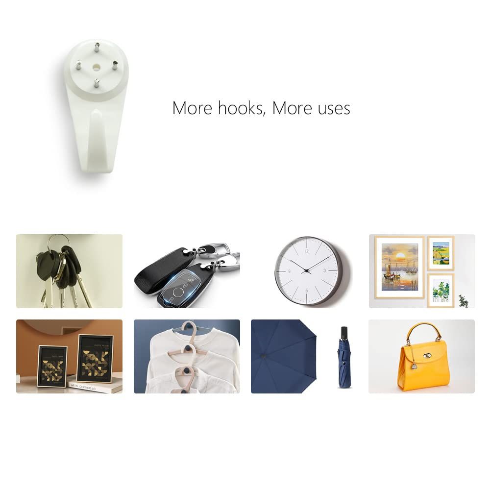Picture Hanging Kit,Picture Hanger No Damage Wall Hangers for Picture Frame,68pcs Invisible Wall Nails for Concrete Wall (Mix) — image 5