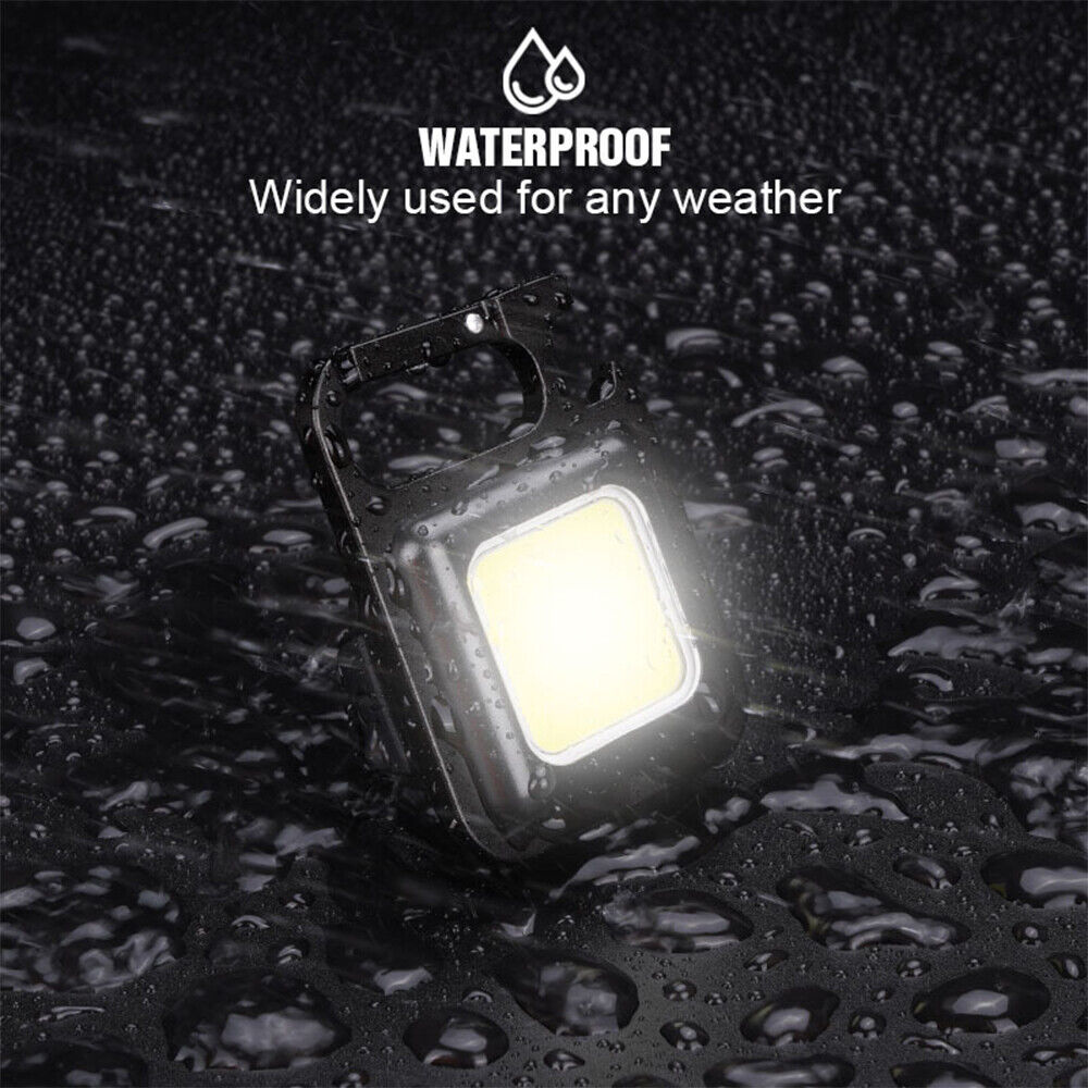 Mini Waterproof Rechargeable LED Light USB Flashlight-Lamp Torch Pocket Keychain โ image 4