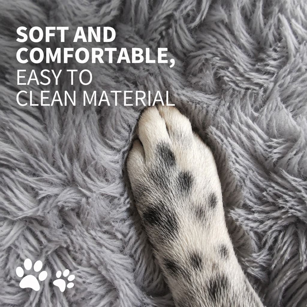 Pet Bed Dog Cat Large Beds Calming Warm Soft Cushion Mattress Plush Comfy 90cm โ image 6
