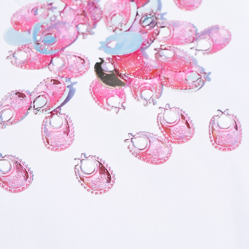 100pcs Baby Shower Birthday Party Gift Decoration Toy Accessories (Pinkbib) โ image 3