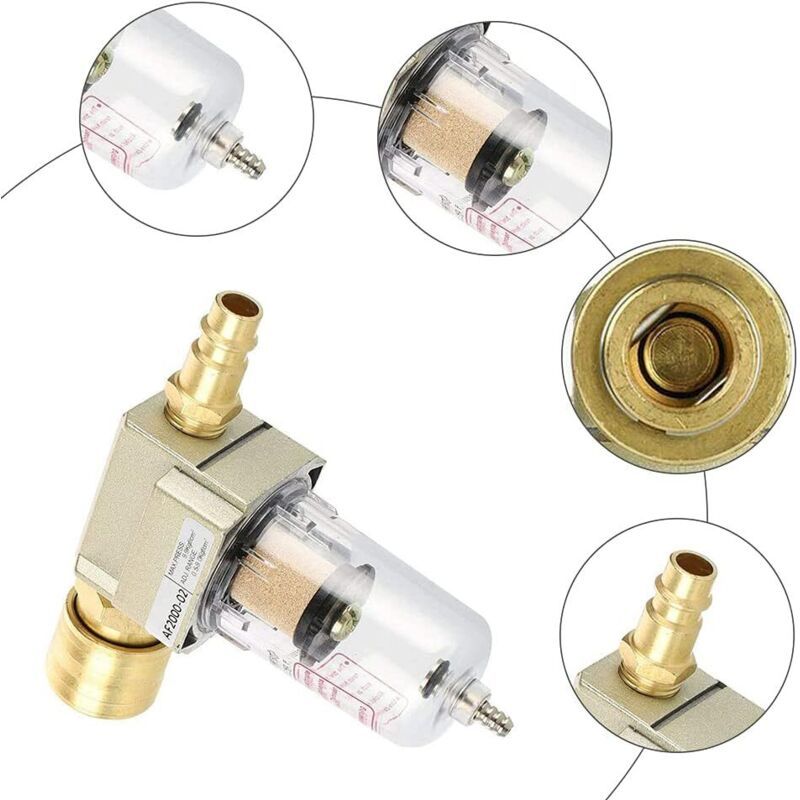 Compressed Air Water Separator Regulator Filter, 1 4 inch — image 4