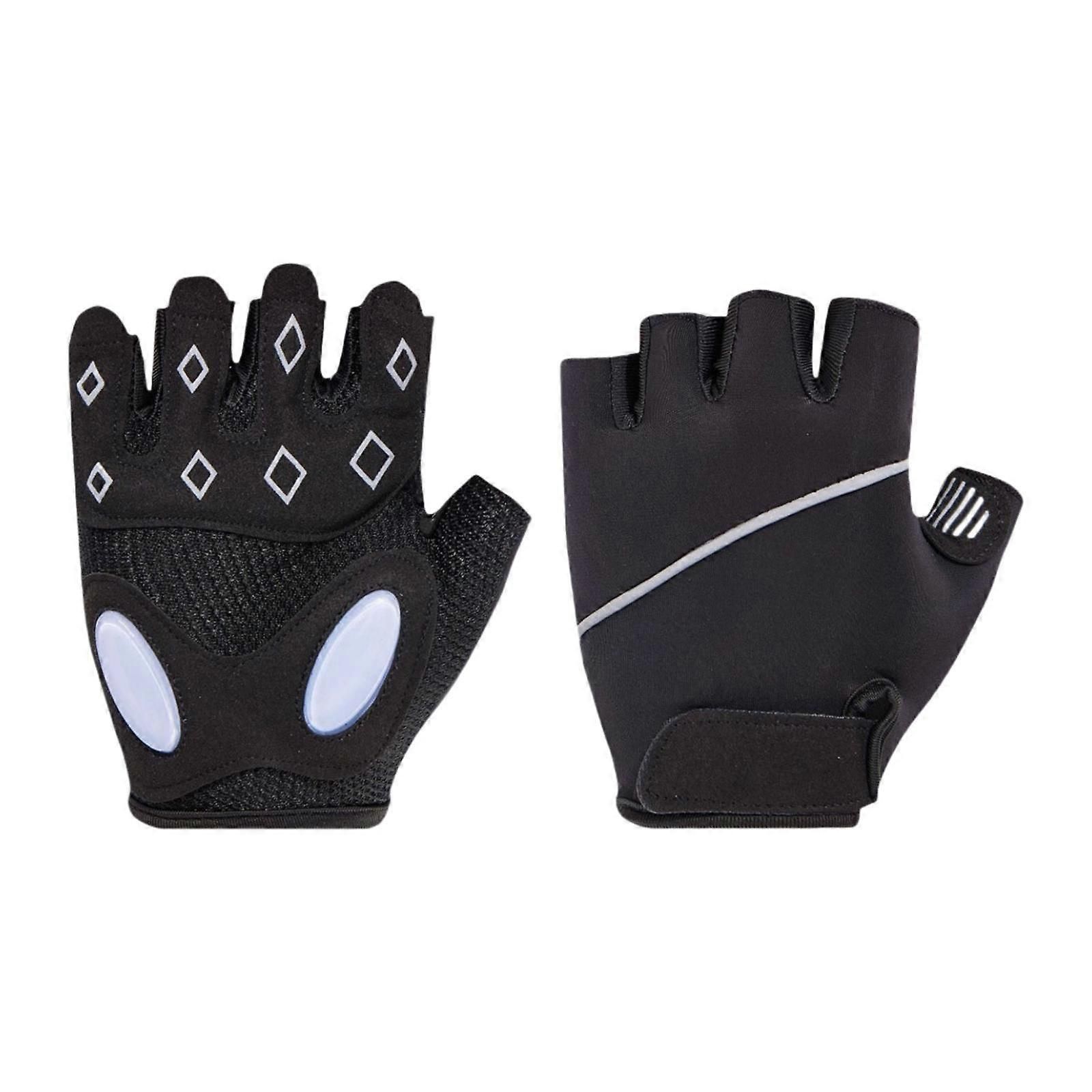 Breathable Fingerless Workout Gloves with Silicone Palm Protection - Anti-Slip Gym Gloves for Men & Women, Weightlifting & Cross Training - G — image 3