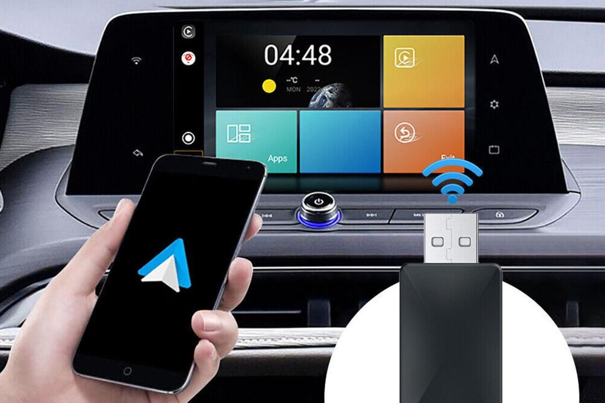 2 In-1 Wired To Wireless CarPlay Android Auto USB Car Dongle Connect Box — image 2
