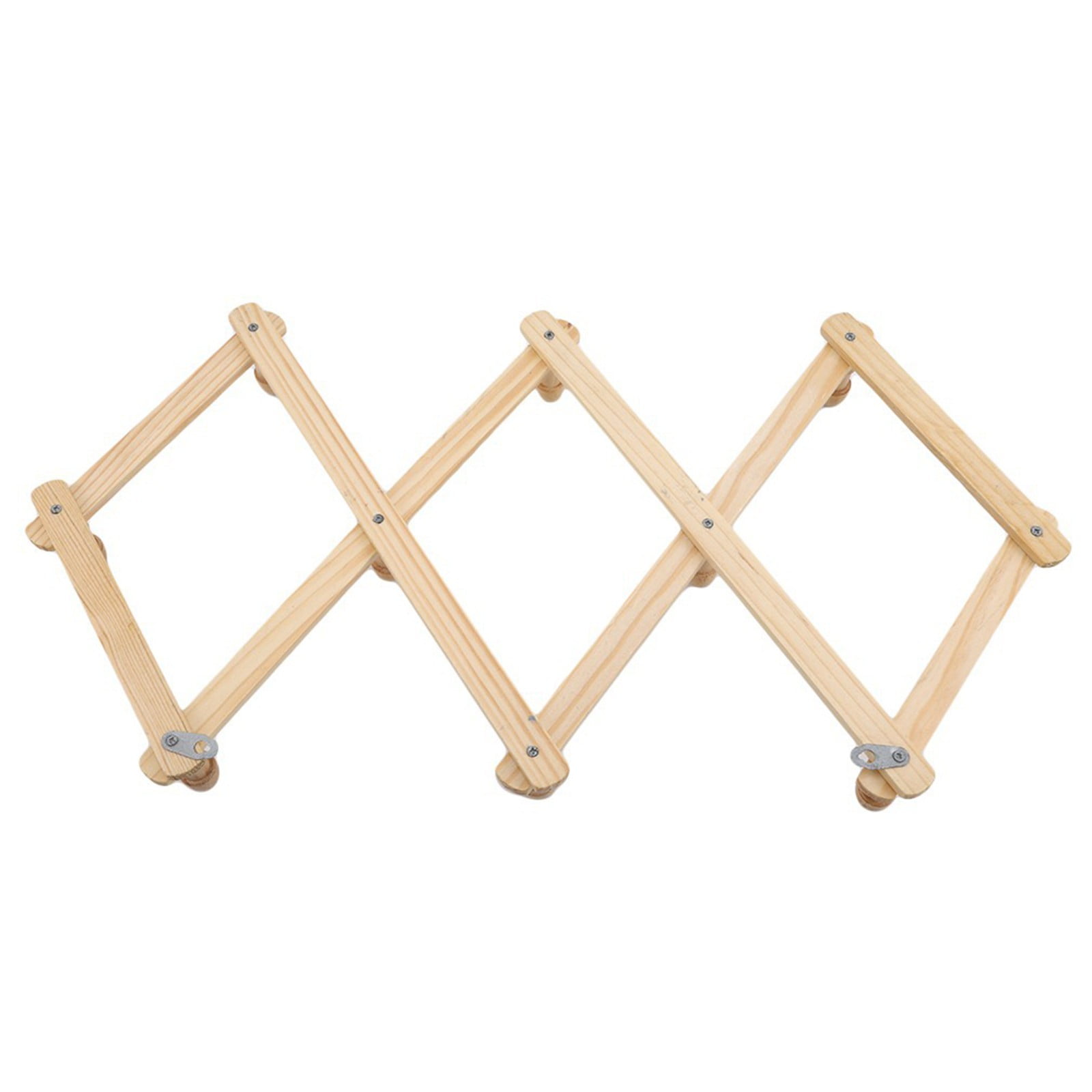 Telescopic Folding Coat Rack Wall Wooden Coat Rack for Hat Cap Belt Umbrella Drying Rack on the Wall, Telescopic folding wall-mounted coat rack Beige
