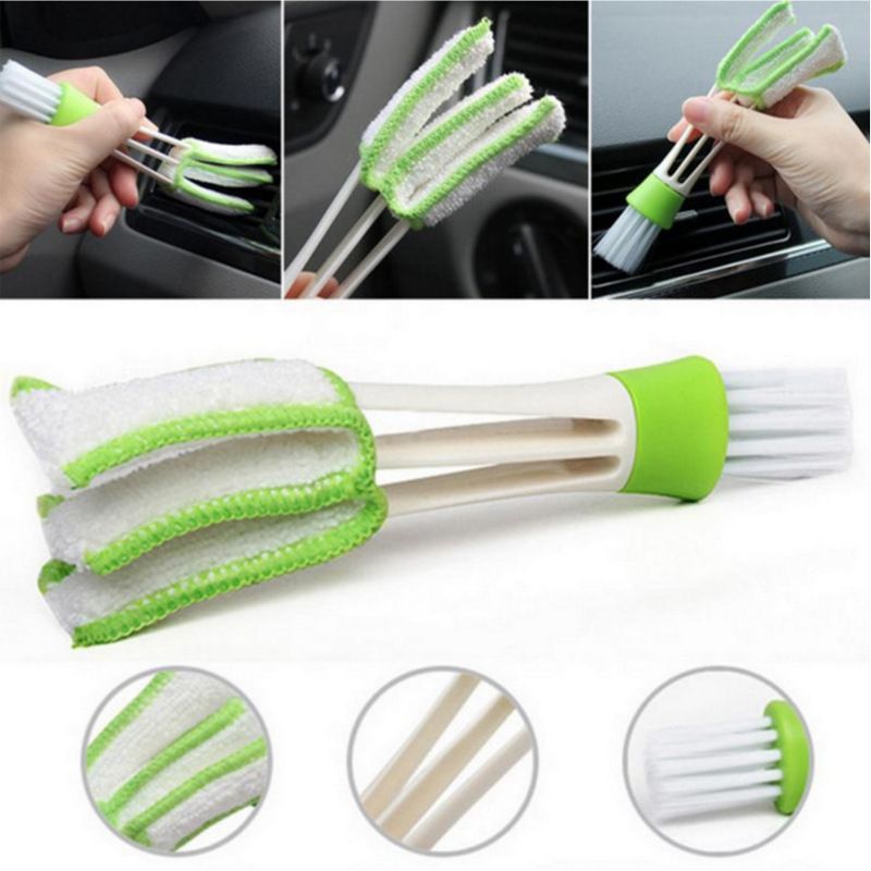 Window Blinds Brush Groove Cleaning Pocket Brush Dual for Car Vent Air Conditioner Cleaner Window Keyboard Cleaner Tool — image 5