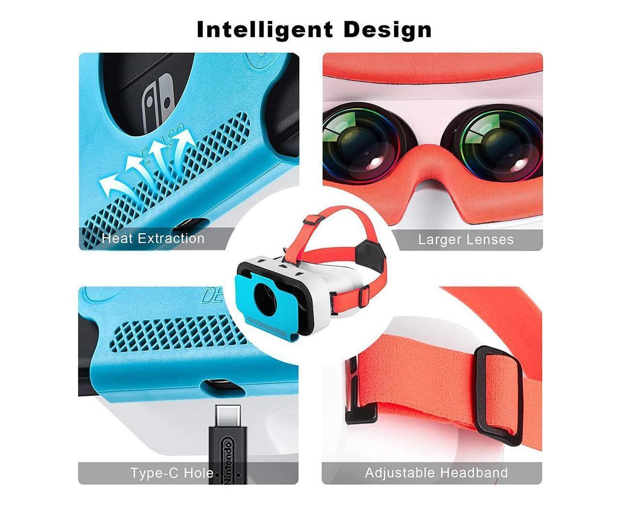 VR Headset for Nintendo Switch / Switch OLED /Nintendo Switch 3D VR (Virtual Reality) Glasses, Switch VR Labo Goggles Headset for Nintendo Switch — image 6