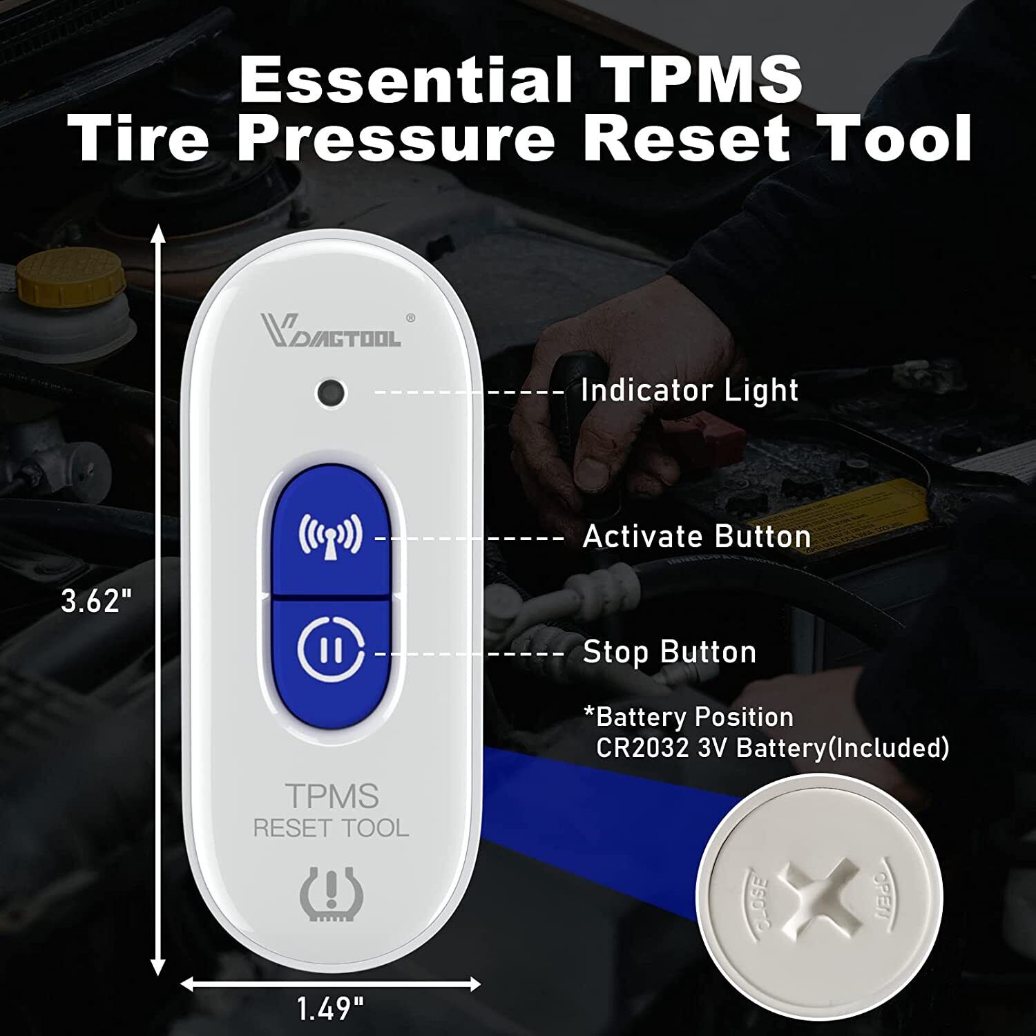TP508 TPMS Relearn Tool for GM Tire Pressure Reset โ image 4