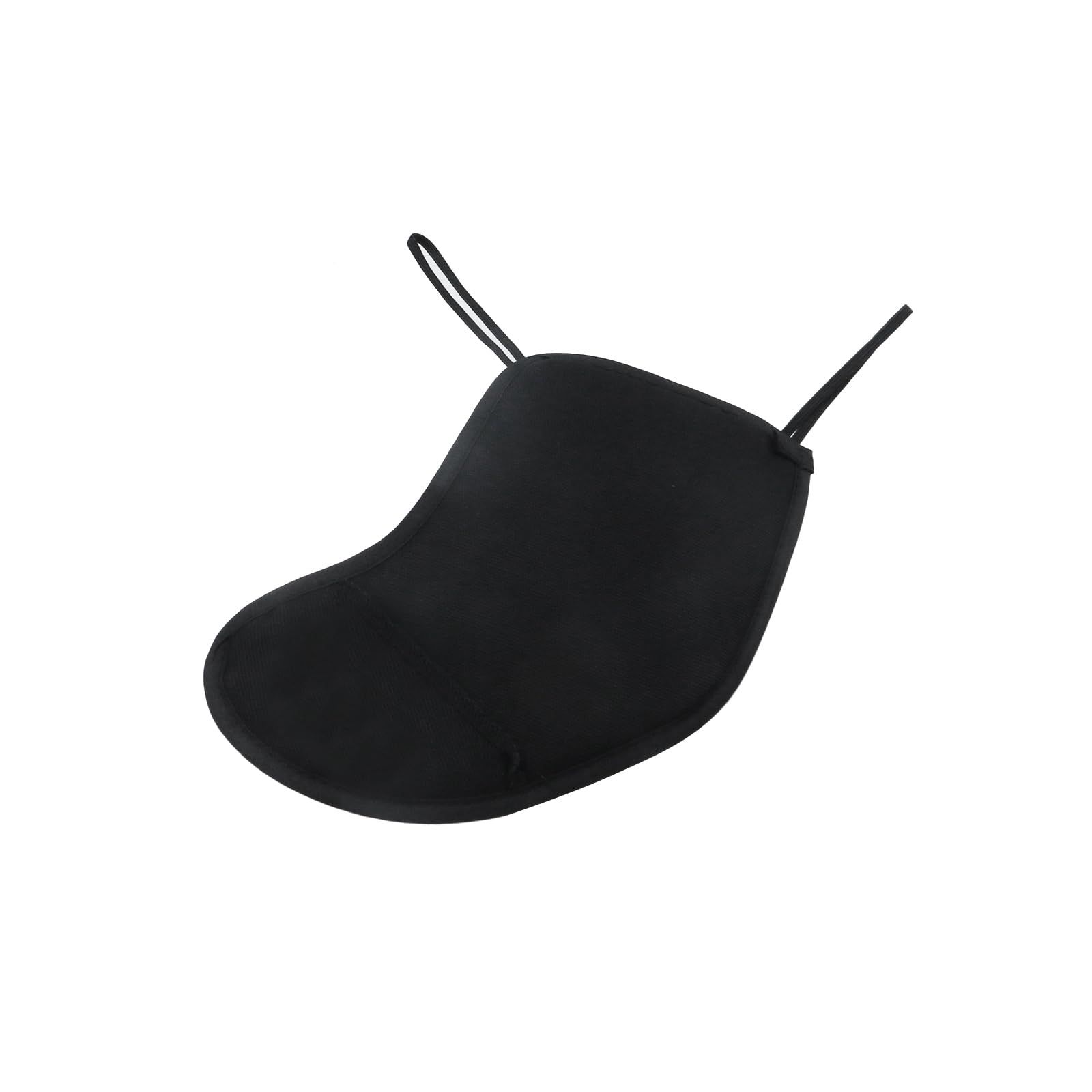 2 Pcs Violin Chinrest Pad 1/2 1/4 Cotton Chin Rest Cover Violin Shoulder to Practice, Black （Style 2) — image 4