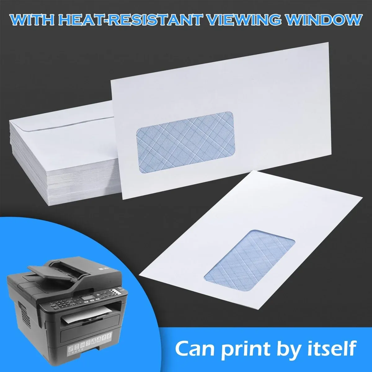 50PCS DL White Window Envelopes Self Seal Office School Mailer Paper Supplies โ image 6