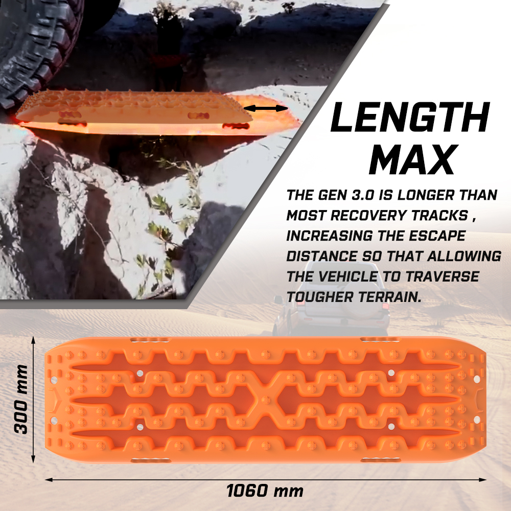 X-BULL Recovery tracks Sand 4x4 4WD Snow Mud Car Vehicles ATV 2pcs Gen 3.0 — image 3