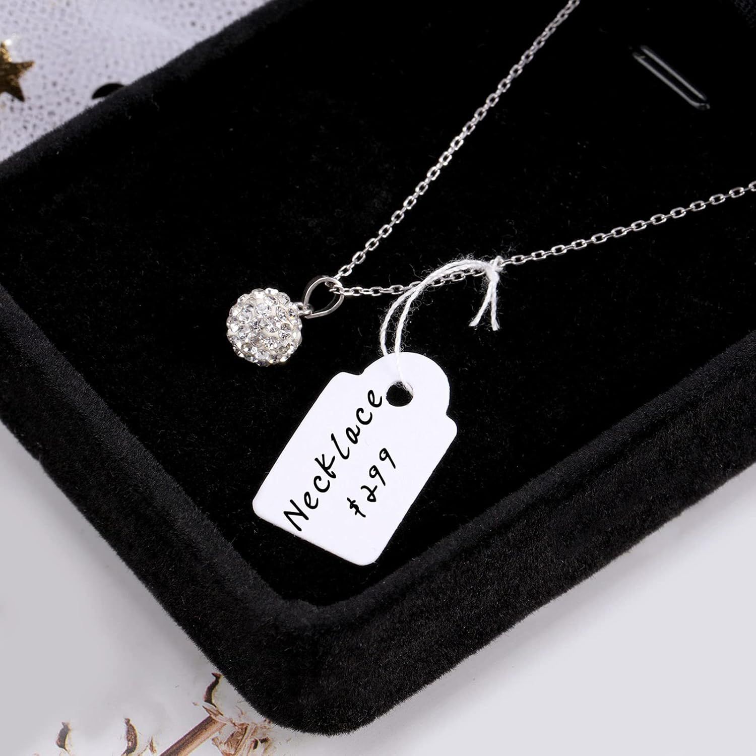 500 Pcs Small Price Tags with String Attached 0.6 x 0.95 in White Blank Marking Tag Writable Merchandise Strung Hang Label Pricing Marking Gift Display Tag for — image 5
