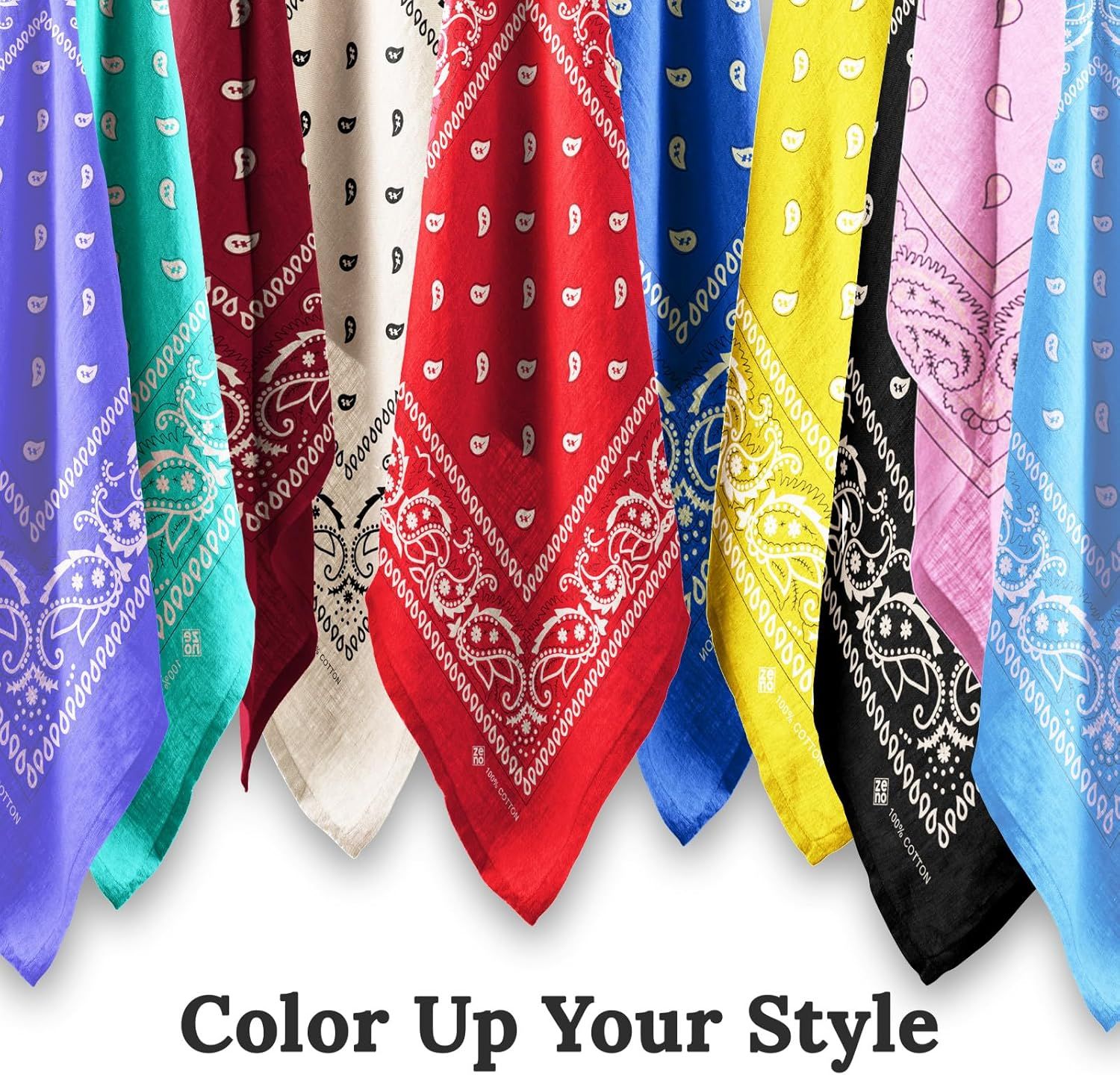 100% Cotton & Natural Fibers Bandana Scarf - Soft, Durable, Machine Washable – Unisex for Men & Women — image 4