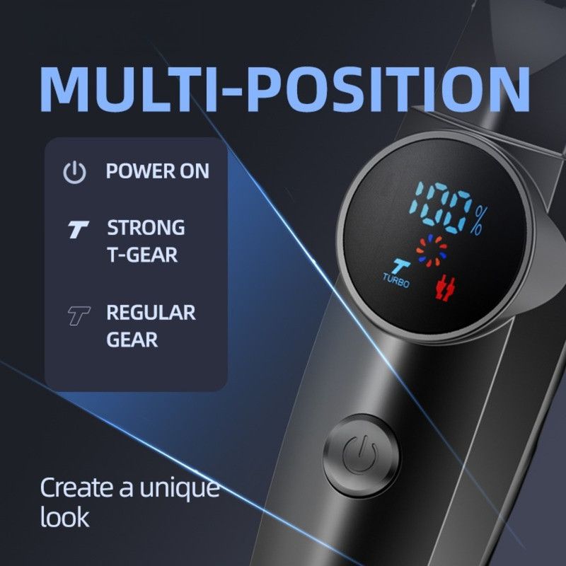 Professional Electric Hair Clipper, Type-C Rechargeable Hair Trimmer for Salons, Home Use, Adults & Kids—Black — image 2