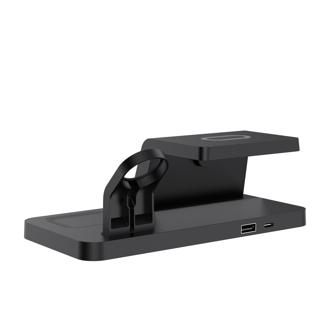 Laser 3-in-1 Wireless Charging Station with Alarm Clock - Black — image 5