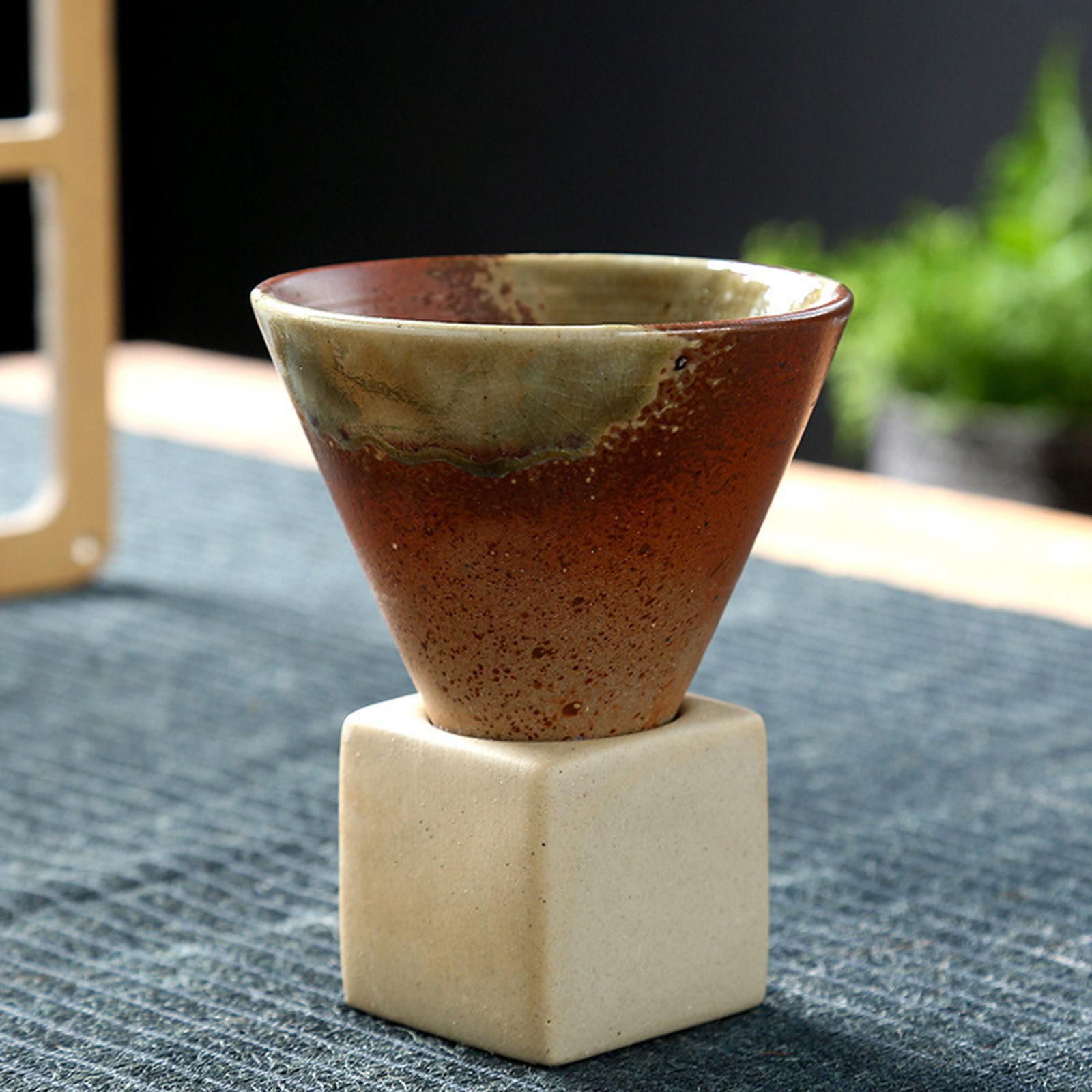 200mL Japanese Pottery Mug Coffee Mug Latte Cup with Base Ceramic Mug — image 2