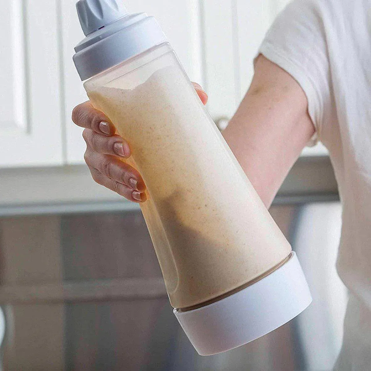 1000ml Hand Crank Batter Dispenser Mixing Jug with Scale for Muffins Pancakes — image 4