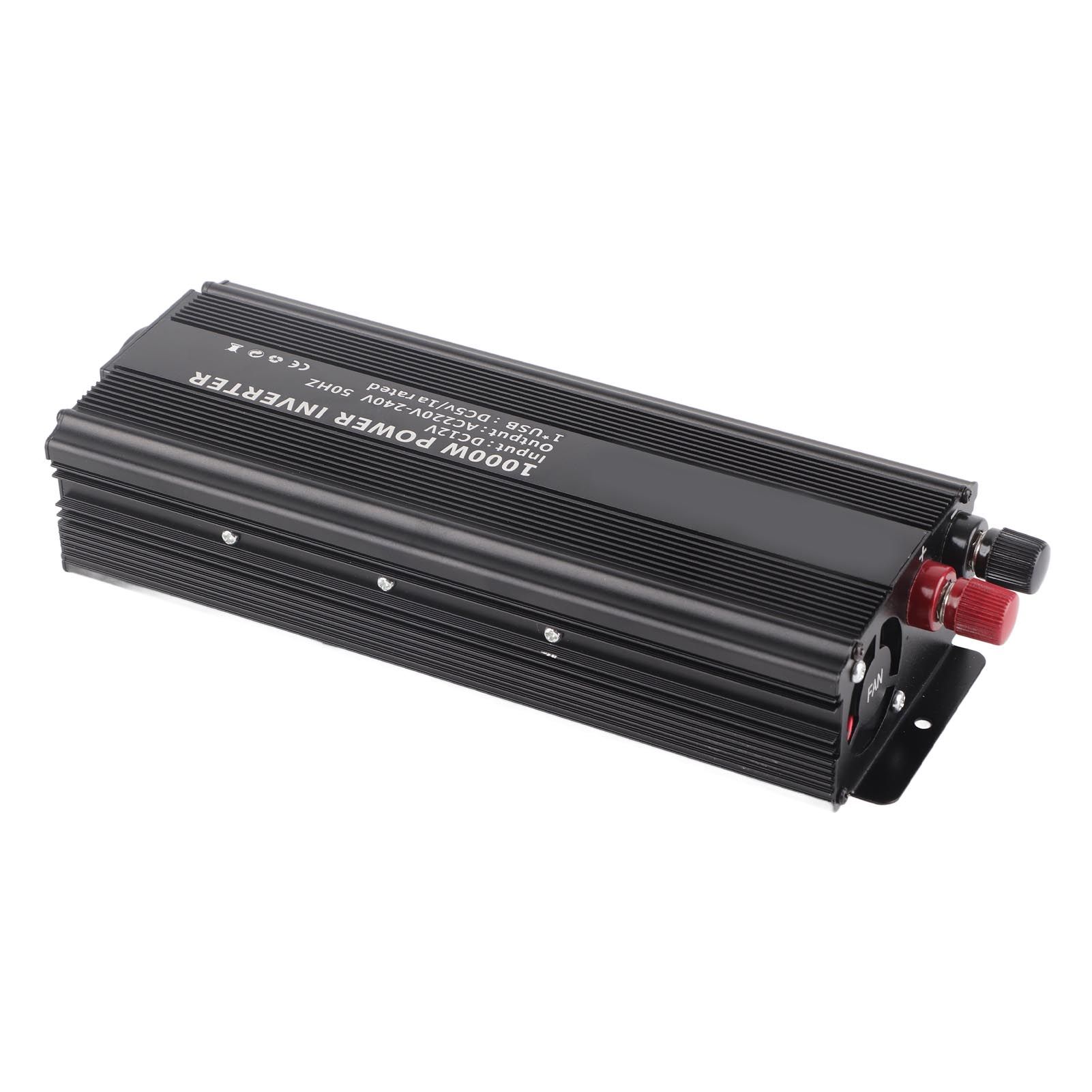 Correction Sine Wave Inverter 12 V Converter 220V 1000W Power Inverter with Solar Panel — image 6