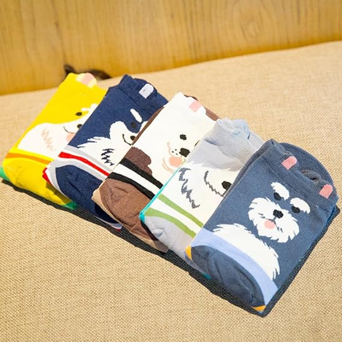 Cute and adorable animal pattern socks for women - cat and dog patterns - Christmas and birthday gifts - One Size Fits All — image 4