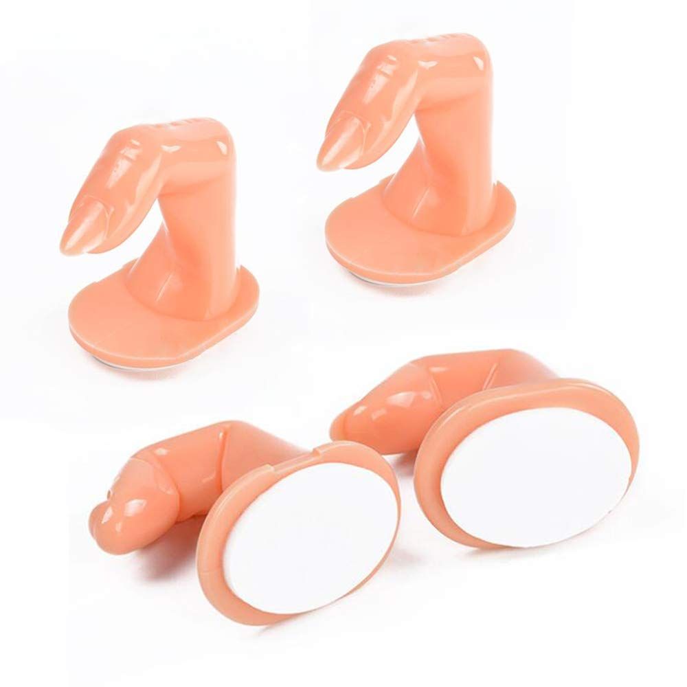 Practice Finger Nail Art Practice Finger Plastic Fake Fingers with Nails for Hand Nail Art Training Display Decoration (20pcs) — image 3