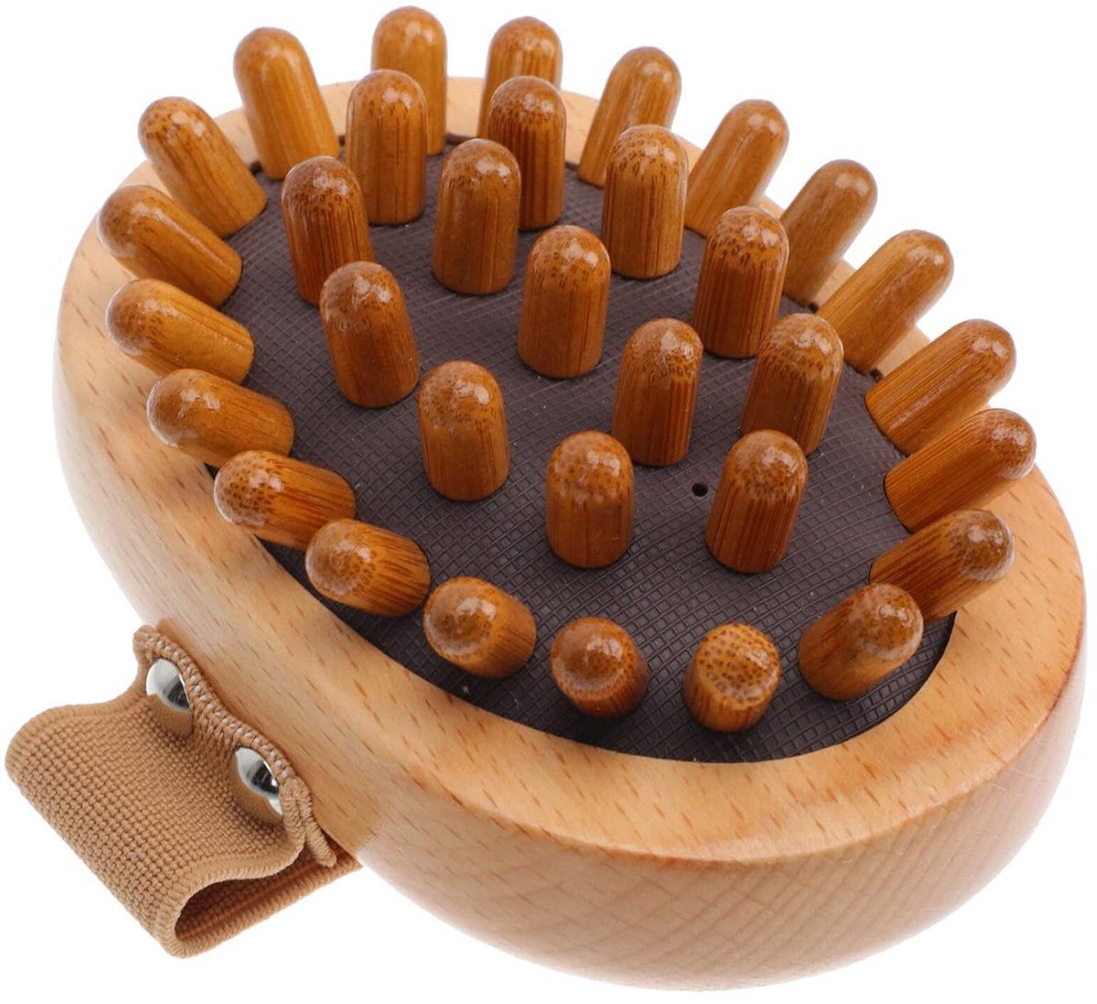 2 Pieces, Cellulite Massage Brush, Wooden Body Roller for Neck and Legs, Reduces Cellulite and Improves Skin Texture, Skin Brush — image 3