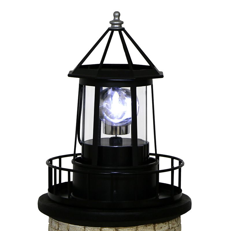 Solar lighthouse rotating light -360 degree lighthouse courtyard light, waterproof and durable lighthouse tower outdoor