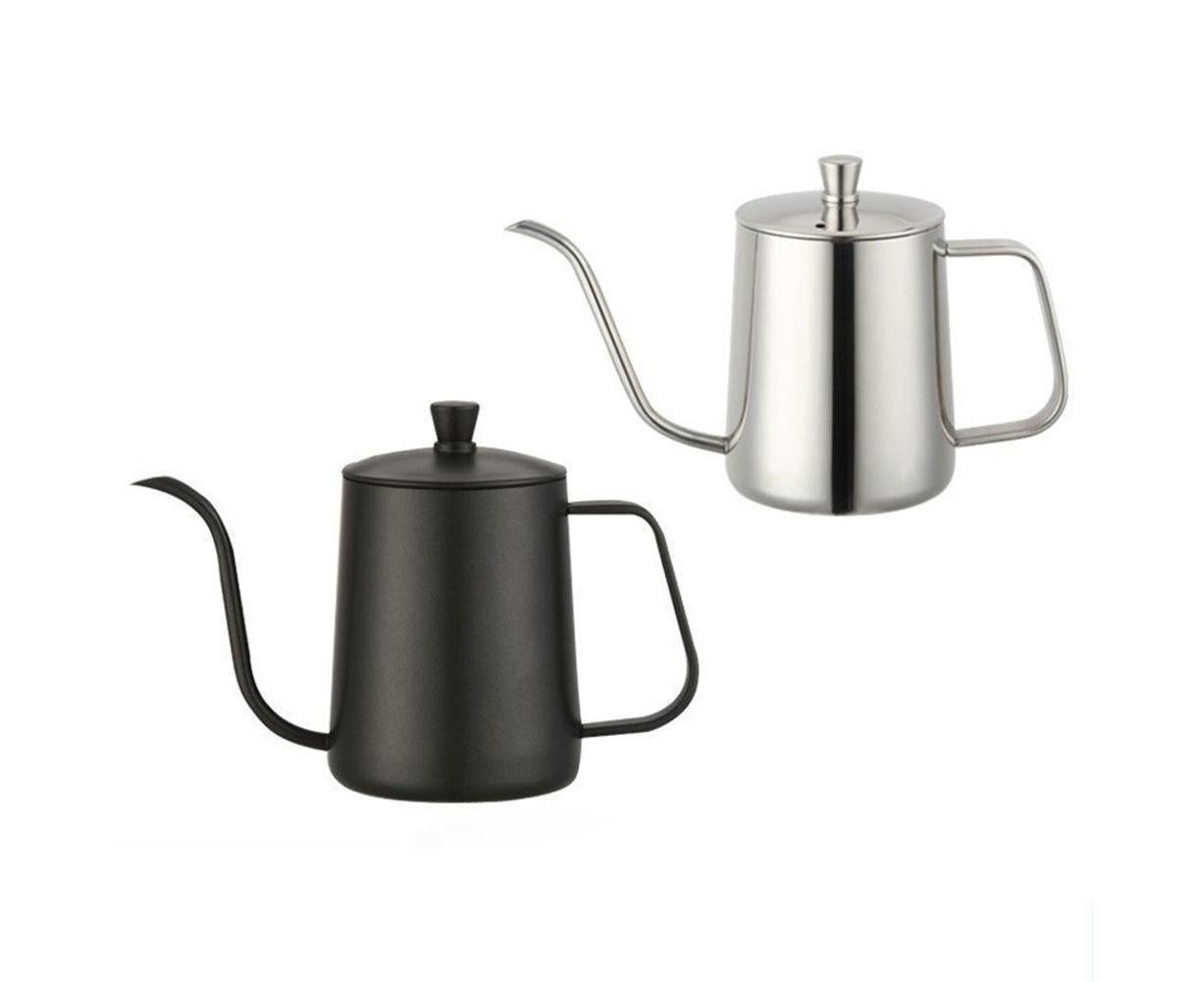 600ml Pour Over Kettle Coffee Maker Stainless Steel Gooseneck Drip Tea Pot Jug-Black 600ML — image 3