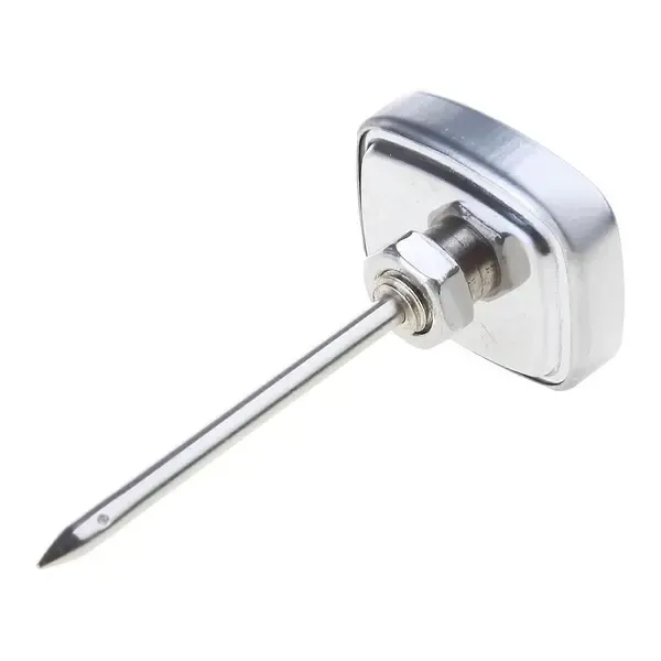 BBQ Grill Thermometer, Double-Display Stainless Steel Temperature Gauge for Smokers, Ovens and Meat Cooking, Silver — image 5
