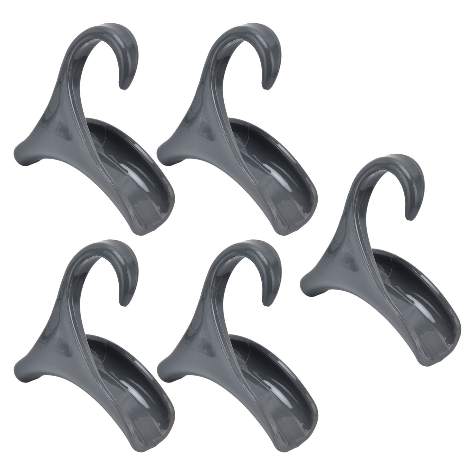 5Pcs Purse Door Hanger Bag Arc Closet Hanger Hook for Satchel Coat Haversack Belt StorageGrey — image 4