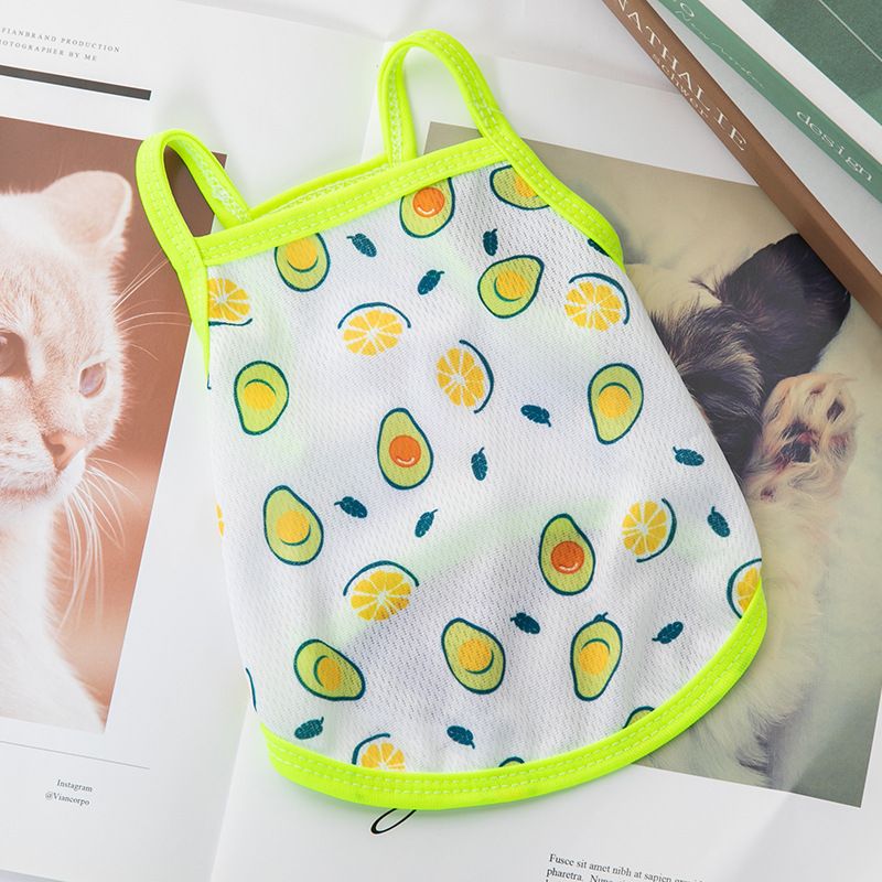 Lele Meow Pet Vest Summer Polyester Camisole-i love mom โ image 2