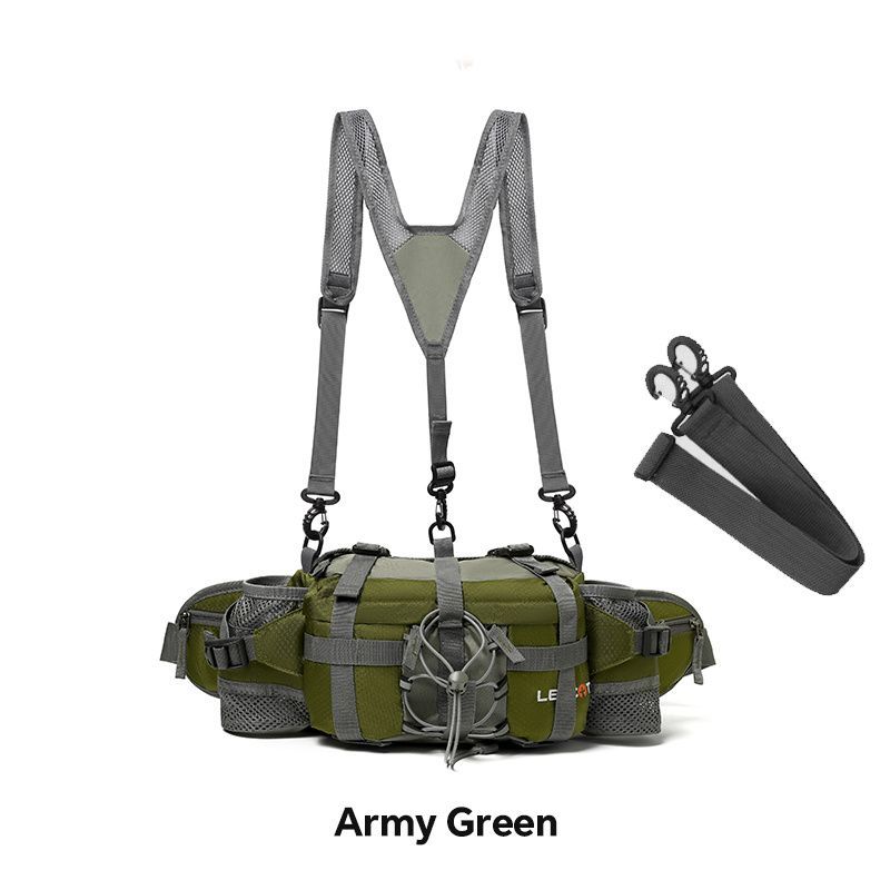Bicycle Bag Cycling Bag Waist Chest Bag Bike Accessories High-Quality Bag - Green - Size Regular โ image 3
