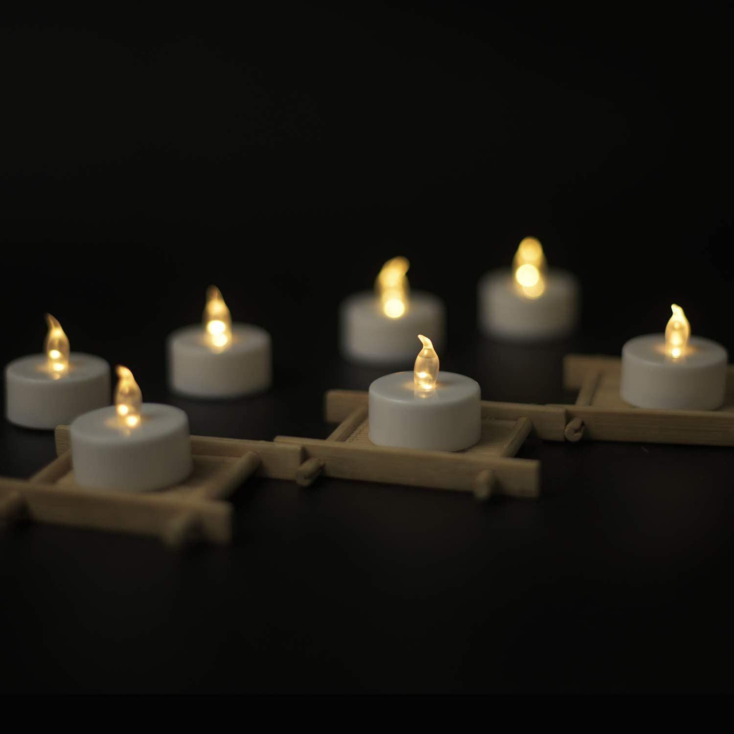 Battery Tea Lights Candles - LED Tea Light Pack of 12 Battery Operated (Warm White) for Party Garden Gift โ image 2