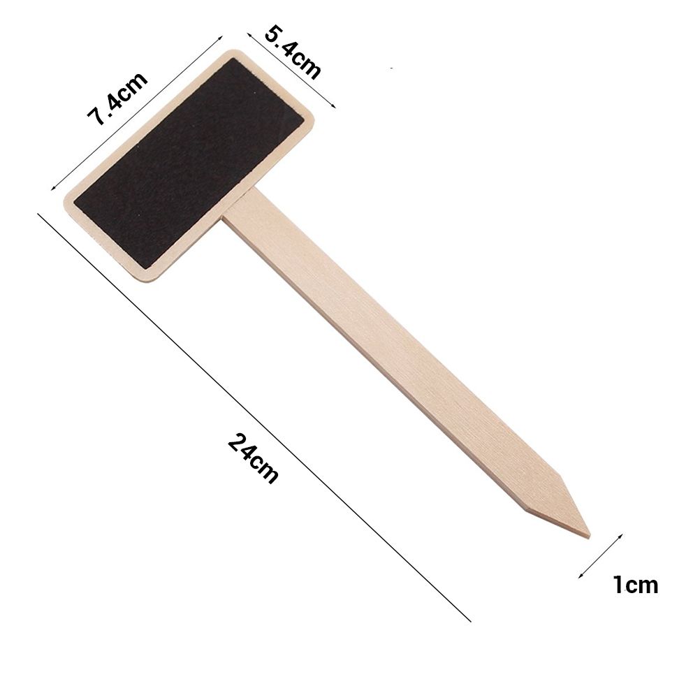 10 Pcs Mini Wooden Chalkboard Blackboard Signs Garden Flowers and Plants Tags Garden Decorations โ image 4